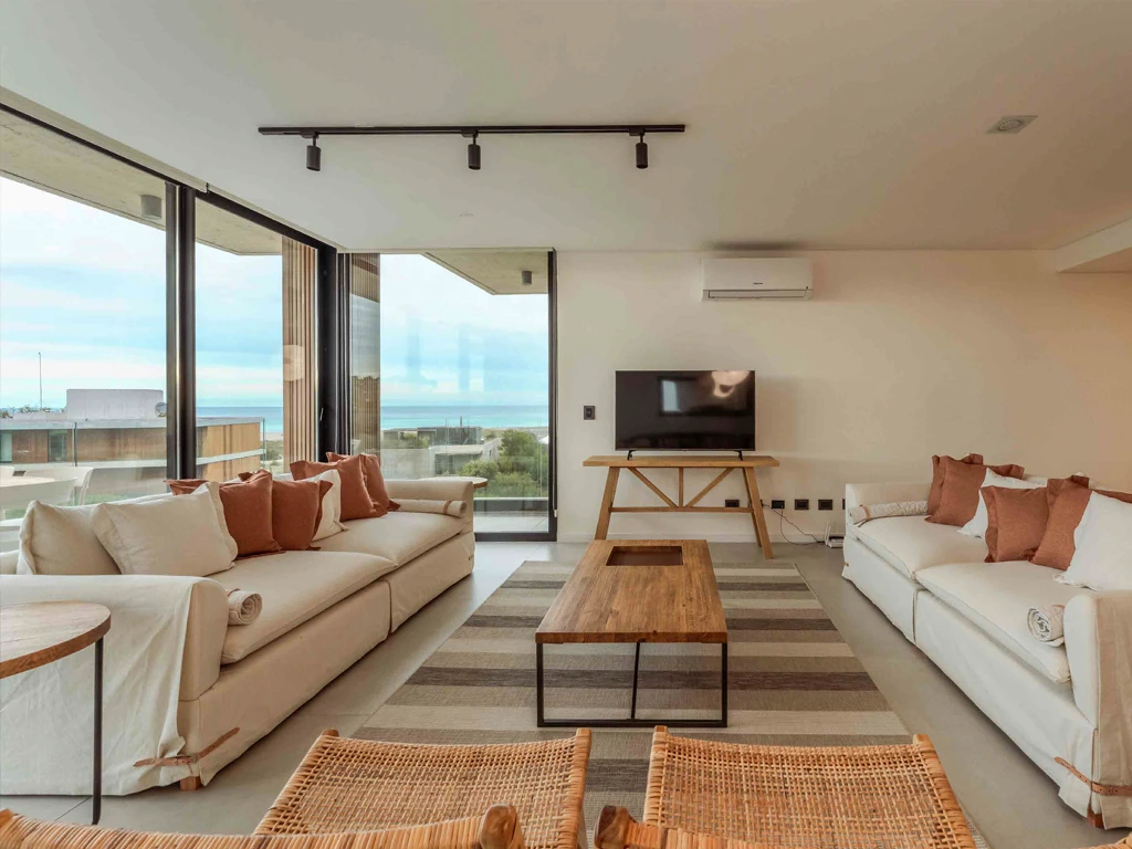 Living con vista al mar